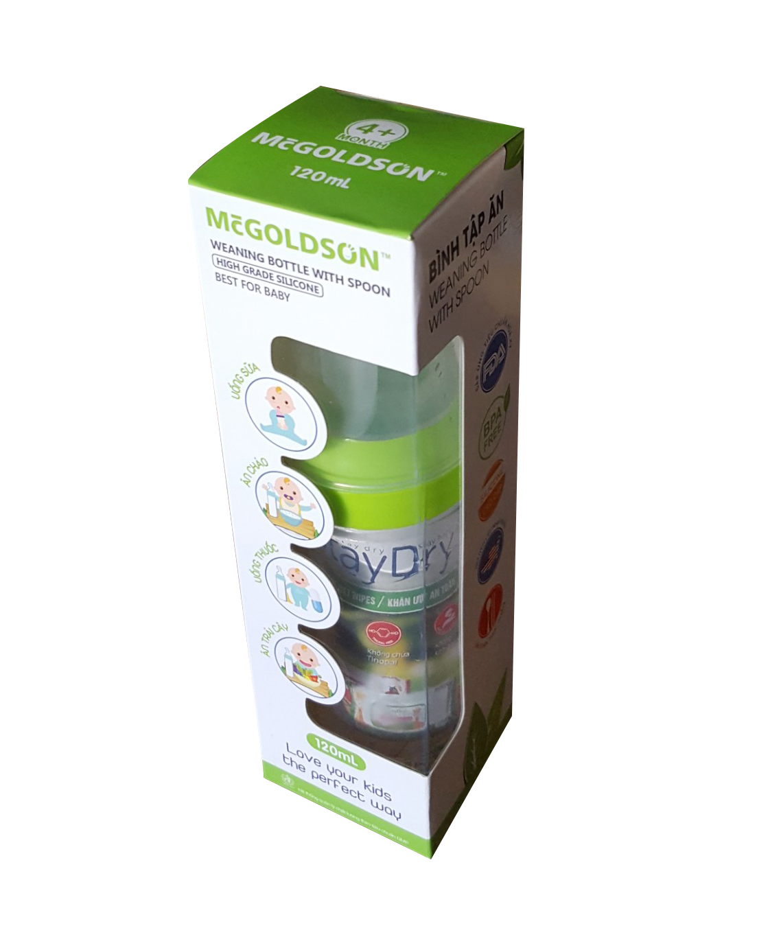 Bình tập ăn McGoldson 120ml