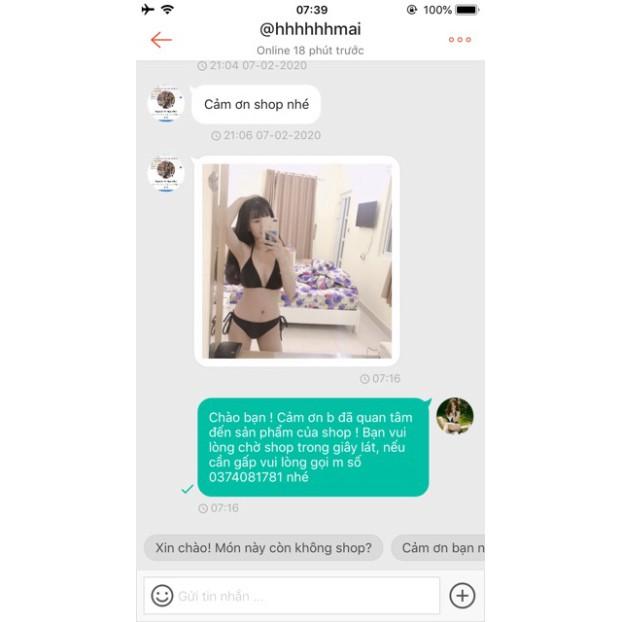 freeship Bikini 2 mảnh đen cạp thấp mặc đi biển sexy (Đảm bảo chuẩn như hình)