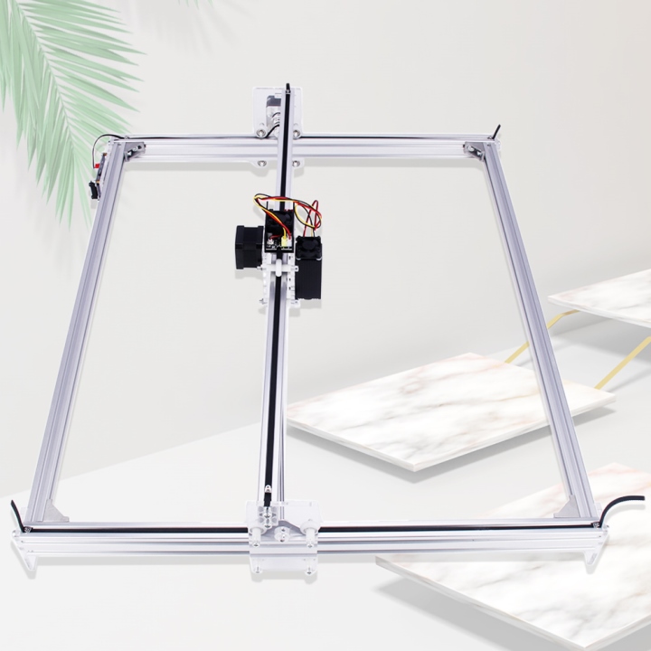 Combo Máy Cắt, Khắc Laser Mini 65X50 6550 -màu bạc+ Đầu laser tùy chọn