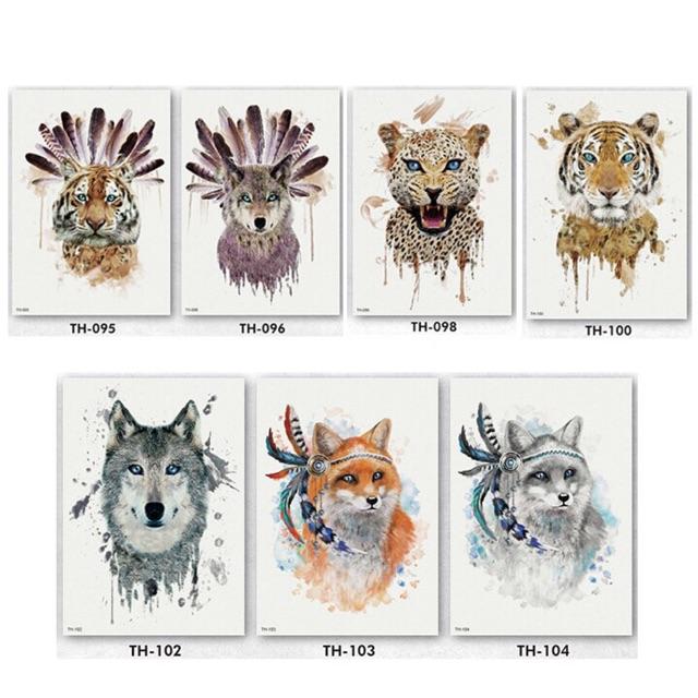 HÌNH XĂM DÁN KÍN LƯNG - SET HÌNH XĂM GIẢ TATOO