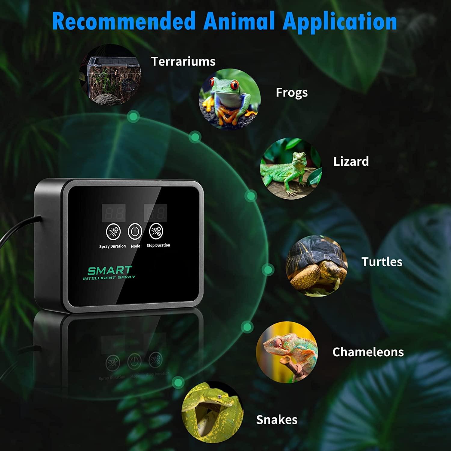 Hệ thống phun sương bò sát thông minh, Hệ thống phun sương Terrarium tự động, Hệ thống phun sương Rainforest, Hệ thống tưới cây trong nhà