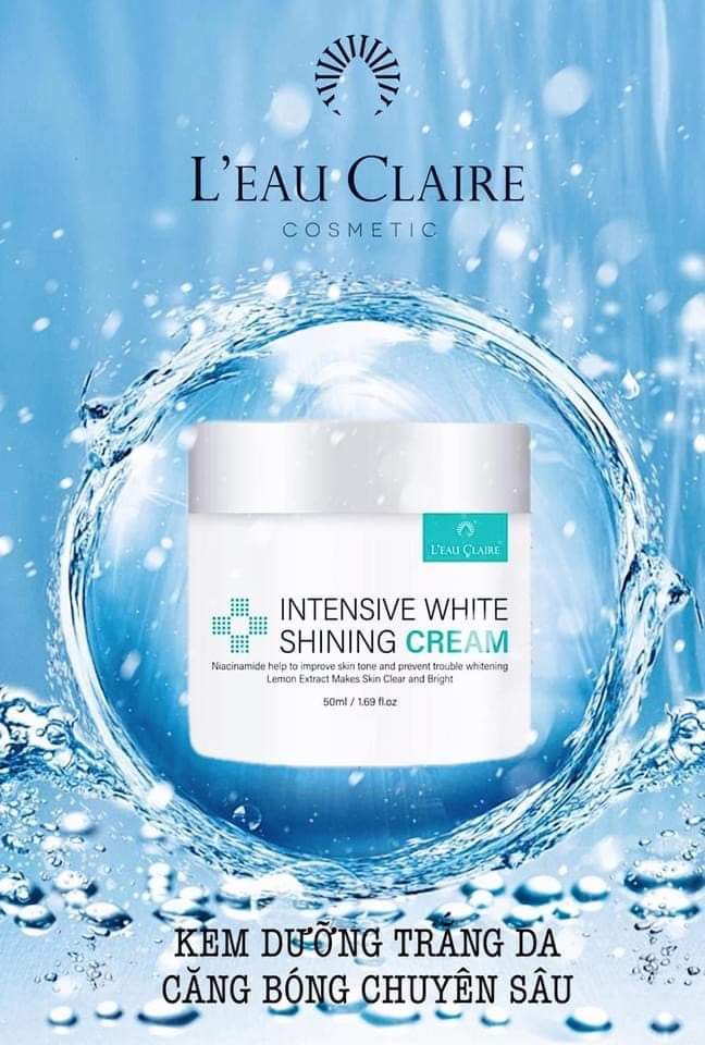 Kem dưỡng trắng căng bóng chuyên sâu – Intensive White Shining Cream Leau Claire