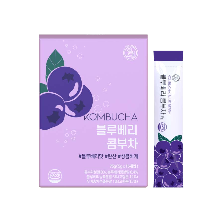 Trà Kombucha Detox Healslab Vị Việt Quất Thơm Mát Giải Nhiệt Nhập Khẩu Hàn Quốc