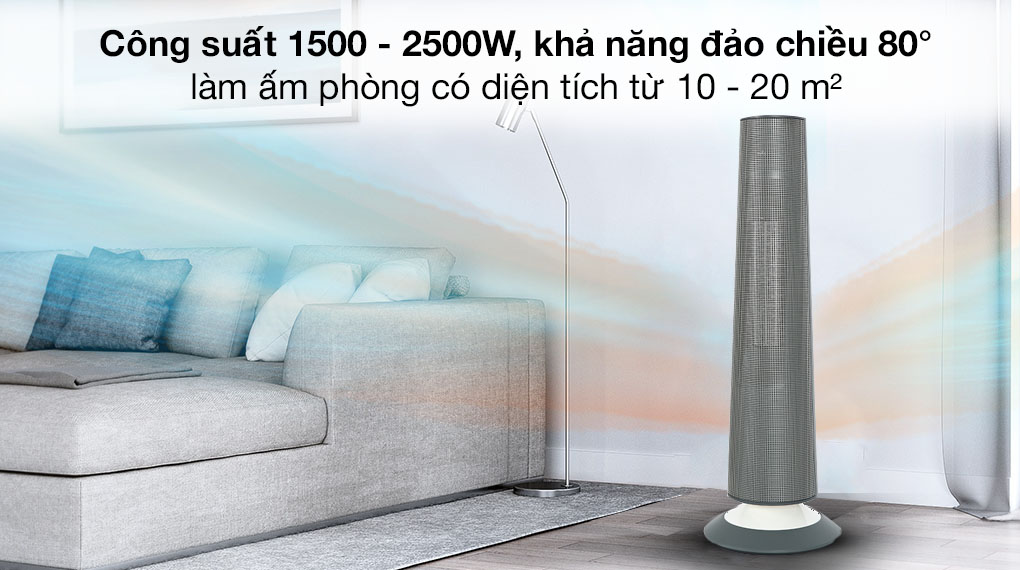 Máy sưởi gốm Kangaroo KGFH09 - hàng chính hãng