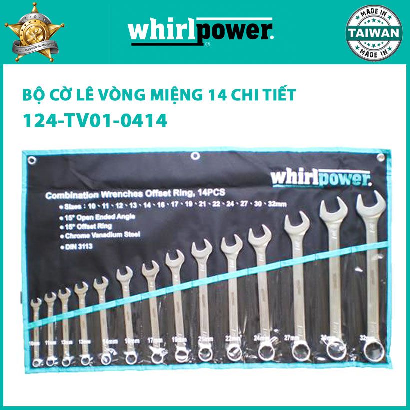 BỘ CỜ LÊ VÒNG MIỆNG 14 CHI TIẾT WHIRLPOWER