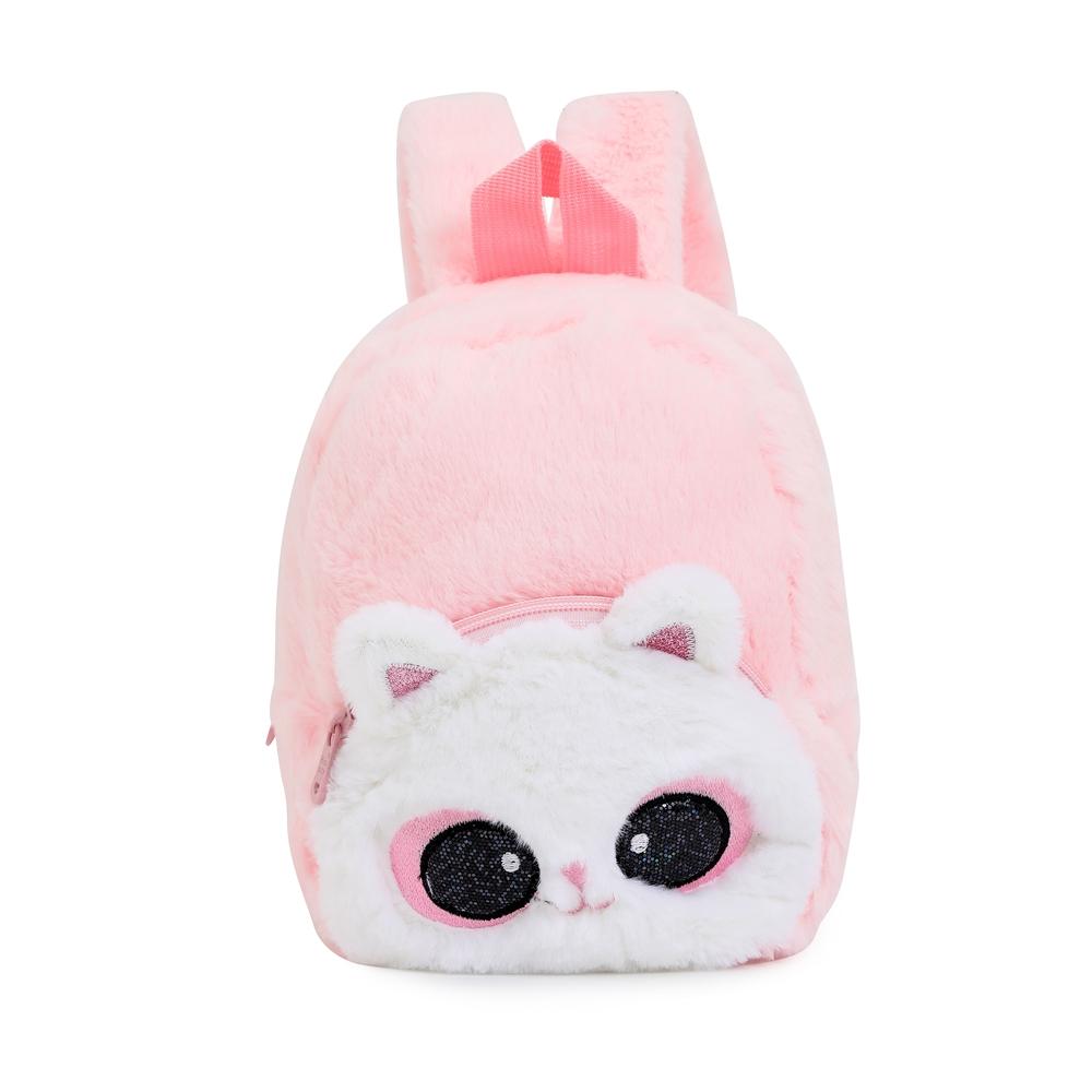 Kawaii Sang Trọng Kỳ Lân Ba Lô Dành Cho Trẻ Em Hoạt Hình Dễ Thương Mèo Schoolbag Thu Đông Kidergarten Trẻ Em Lông Mềm Schoolbag