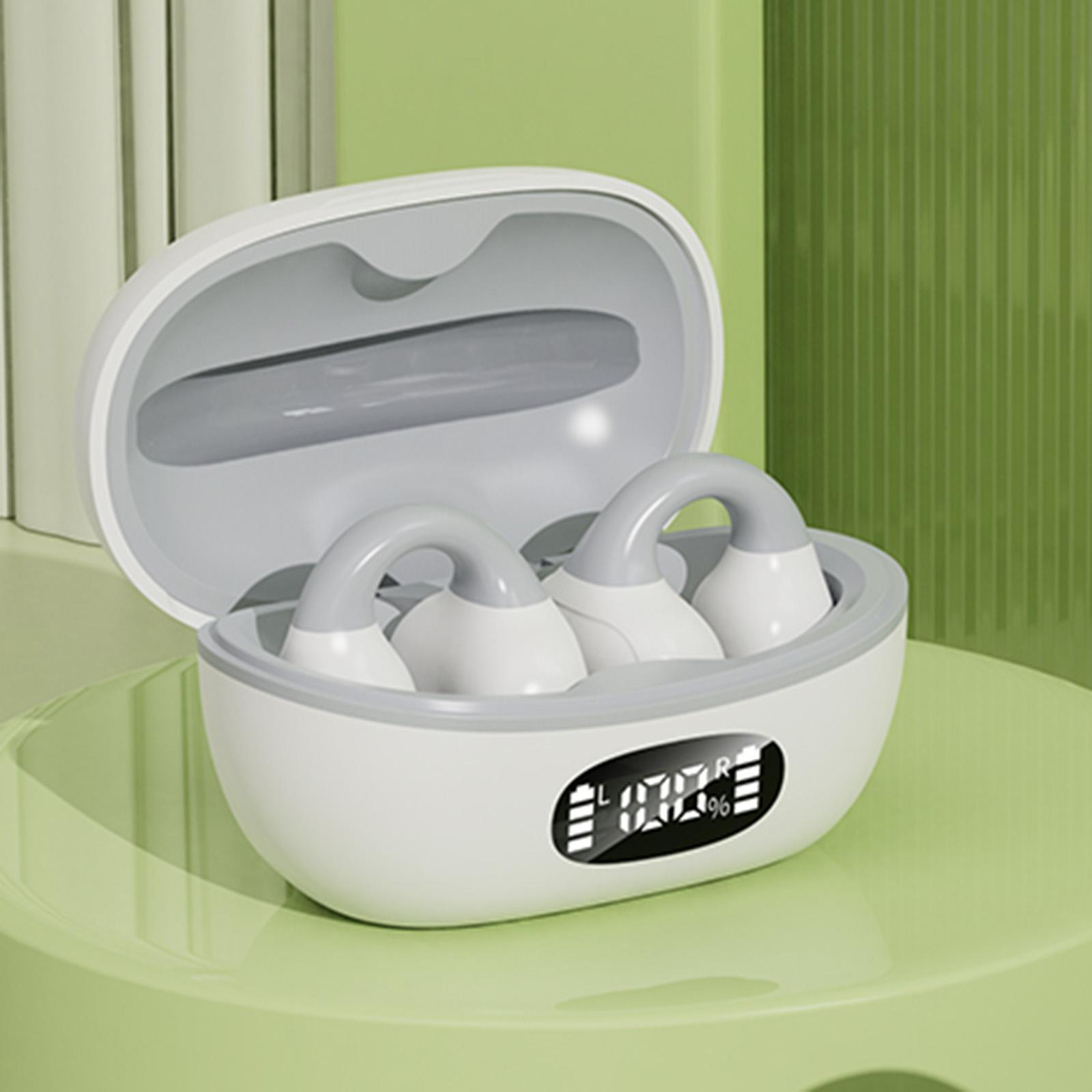 Clip on Open Ear Headphones Wireless Sport Earbuds for Gym Running Workout