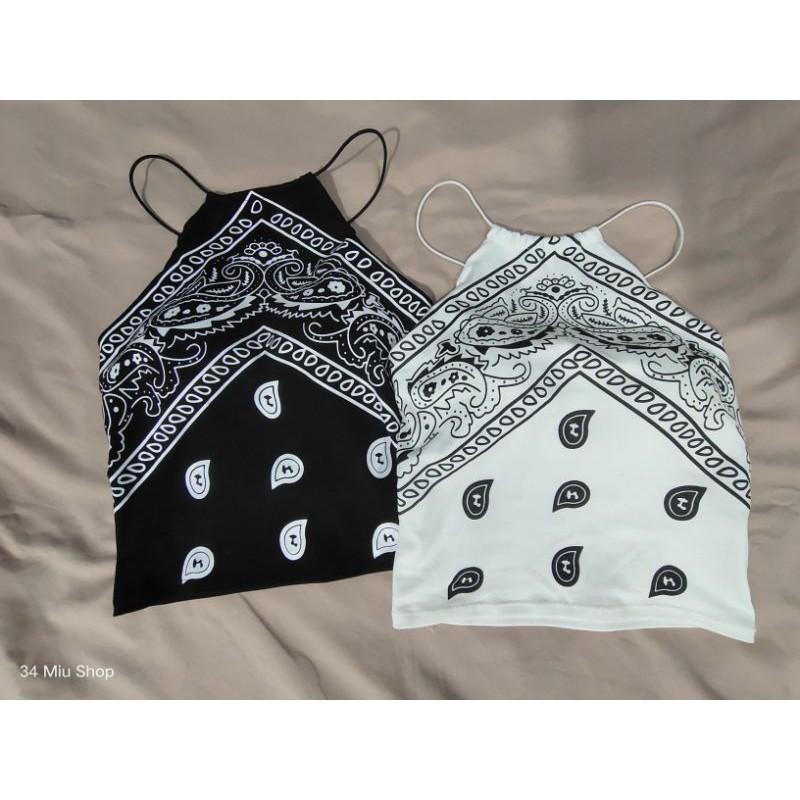 Áo Yếm Hot Trend Đen Trắng Có Mút Ngực