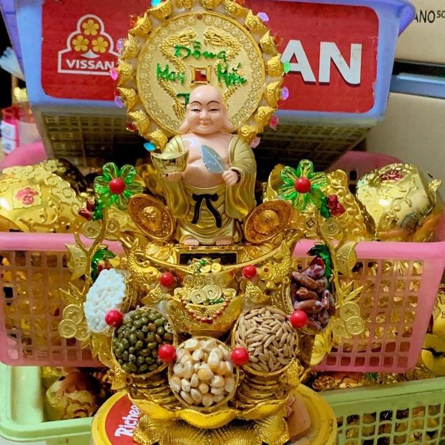 Tháp tỏi- ngũ đậu- ông Di Lạc quạt chiêu tài- đồng tiền may mắn