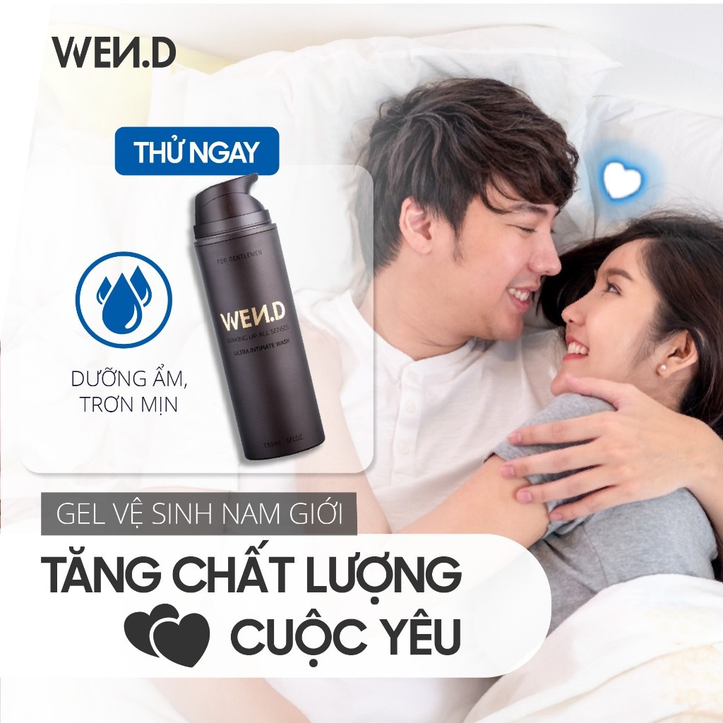 Dung dịch vệ sinh nam WEND làm sạch, khử mùi, dưỡng ẩm trơn mịn, hương nước hoa nam tính cuốn hút 150ml
