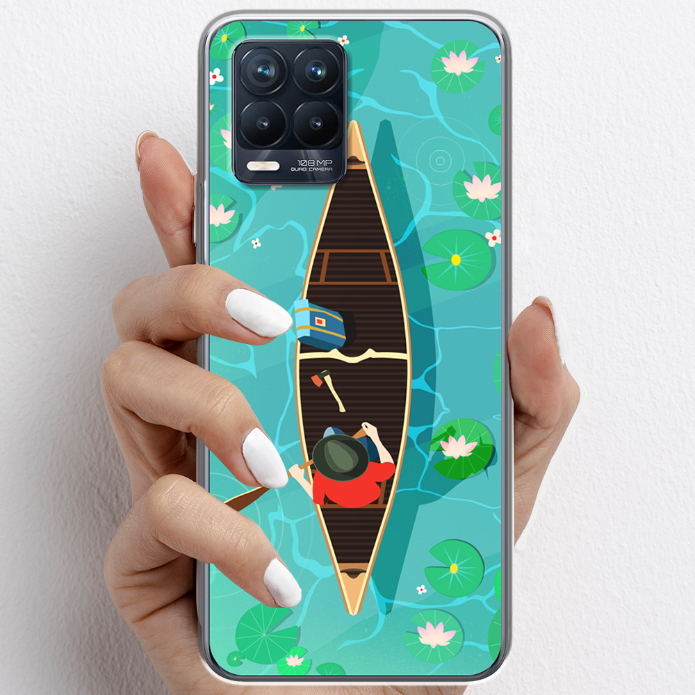 Ốp lưng cho Realme 8 Pro nhựa TPU mẫu Chèo thuyền