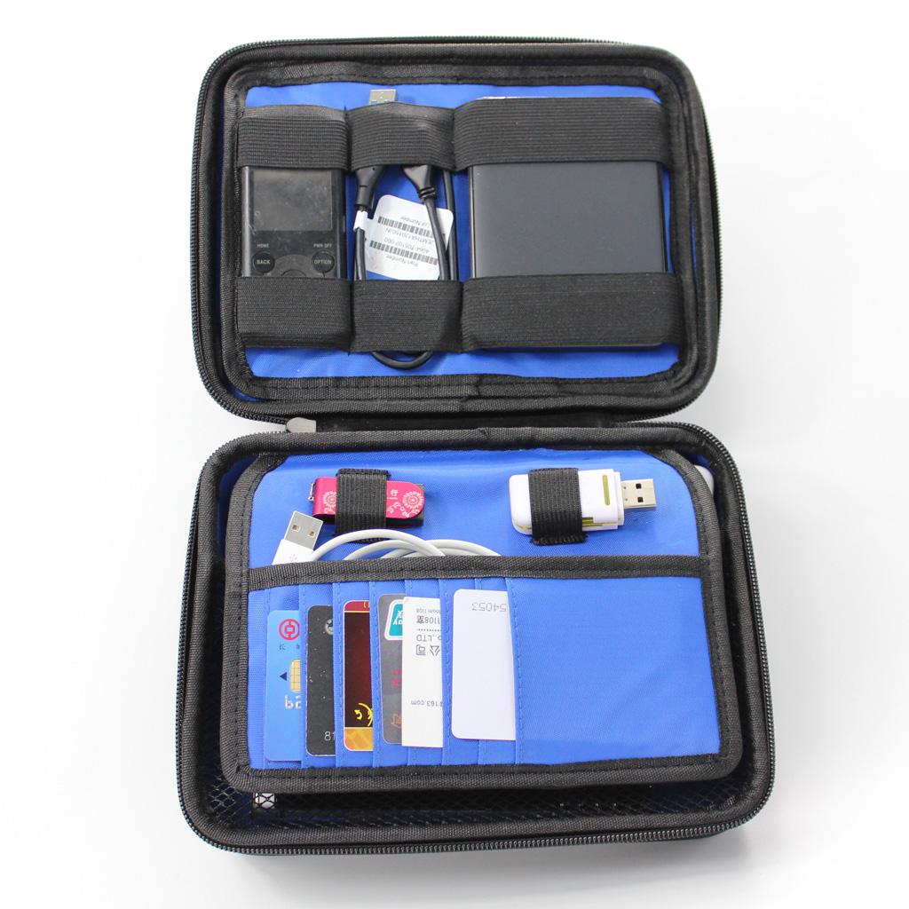 Travel Electronics Accessories Storage Box EVA Carrying Case Waterproof