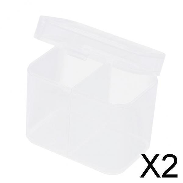 2x2 Spaces Cosmetic Nail Wipes Storage Holder Box Cotton Swabs Pads Container