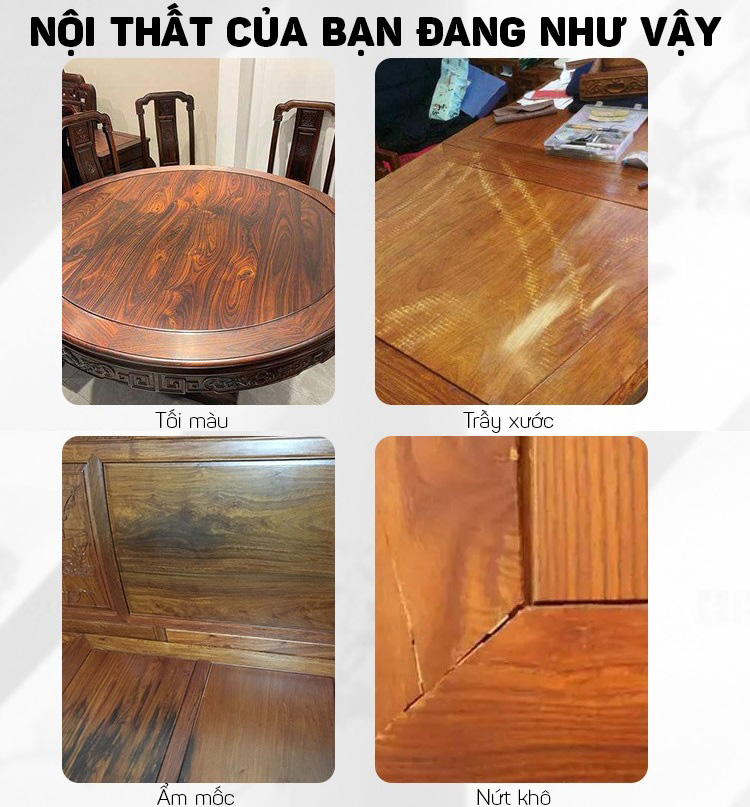 Dung Dịch Bảo Dưỡng, Làm Sạch Vết Bẩn Và Đánh Bóng Đồ Nội Thất Gỗ 250ml -Hàng Nhập Khẩu