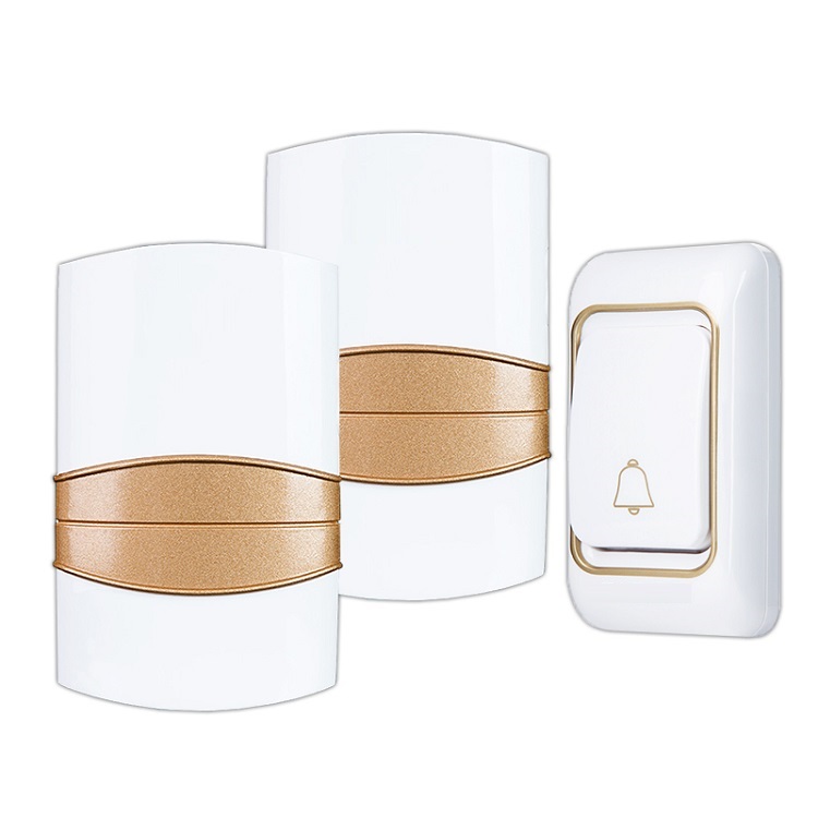 Chuông cửa đôi không dây chống nước K06-2 - Tặng kèm 01 quạt mini cắm cổng USB vỏ thép