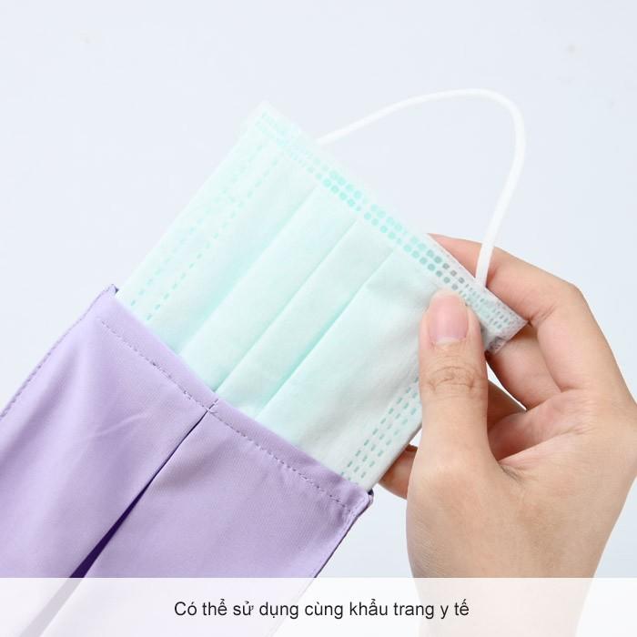 Khẩu trang chống nắng cho trẻ em UV100 LC20472 - Chỉ số UPF50+, vải có tính năng kháng khuẩn & chống thấm