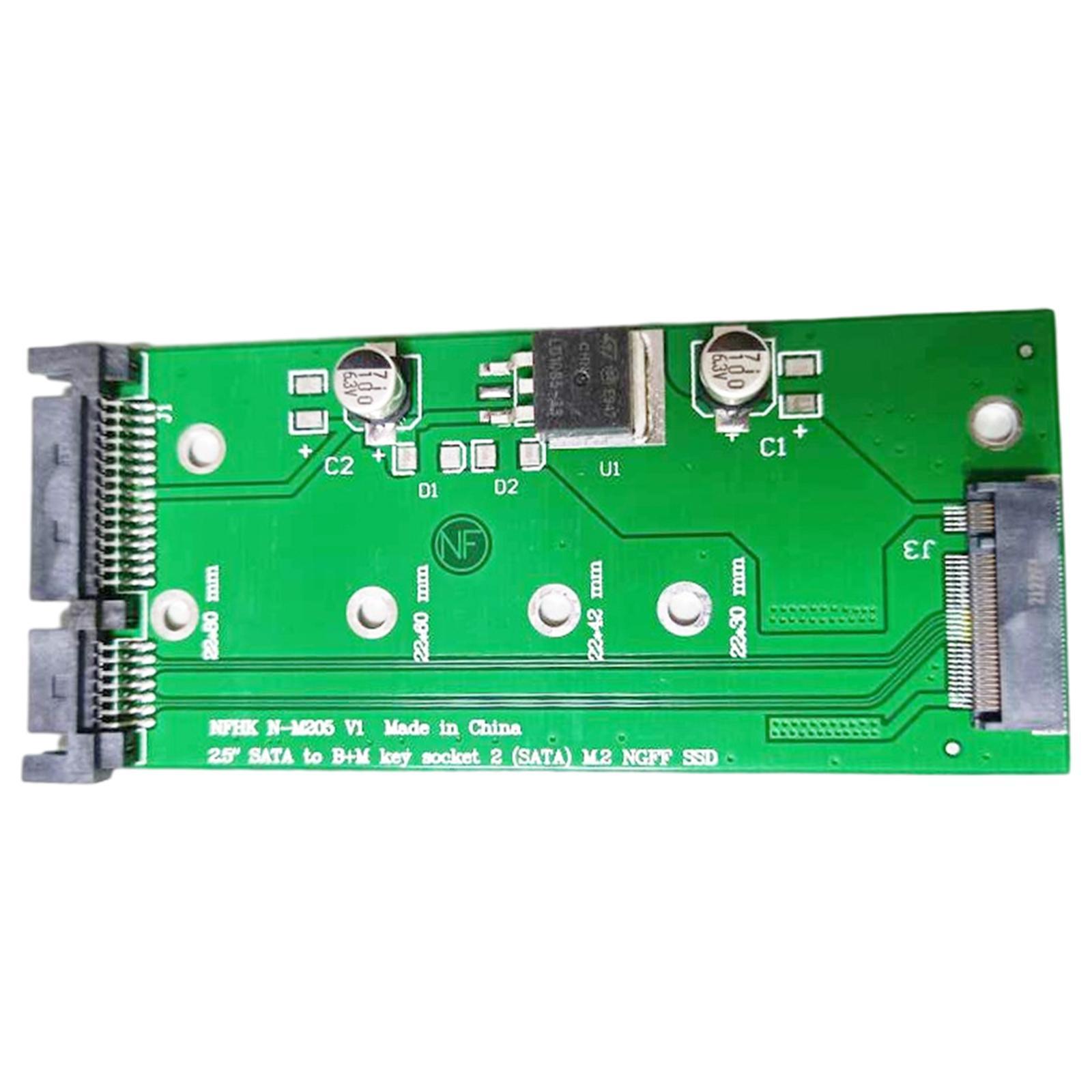 SATAIII To M.2  SSD Connector Converter Adapter Card Support B-Key