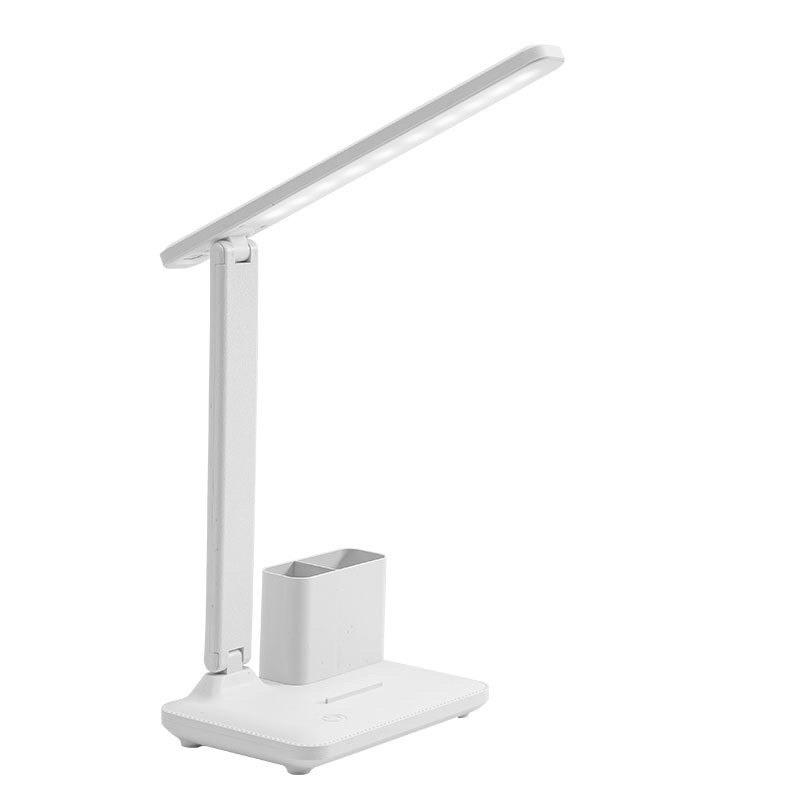 Đèn Học Đèn Đọc Sách Gấp Gọn Kiêm Giá Đỡ Điện Thoại Khay Để Đồ - có tích điện, điều chỉnh độ sáng bảo vệ mắt