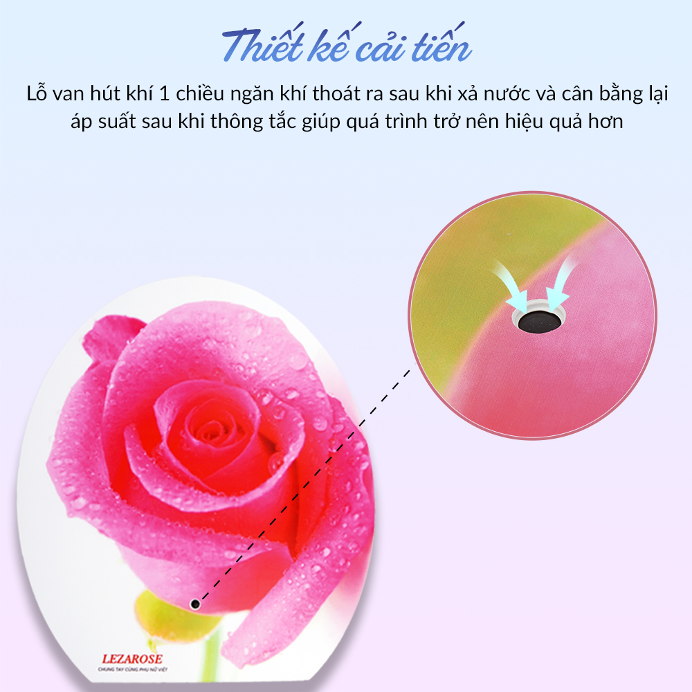 Nắp Thông tắc Bồn cầu Thế hệ mới LEZAROSE dụng cụ vệ sinh toilet cực nhanh dễ dàng sử dụng an toàn tuyệt đối (Vệ sinh nhà cửa) mới