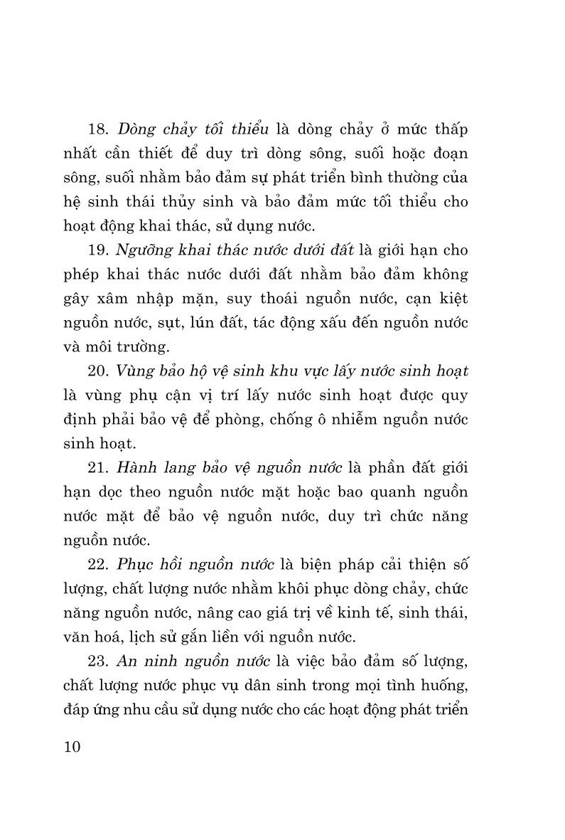 Luật tài nguyên nước ( bản in 2024)