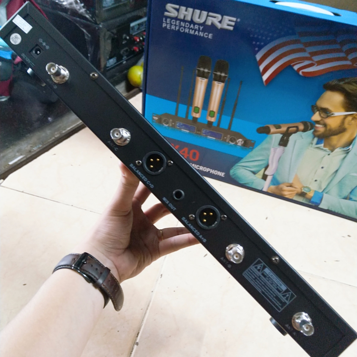 Micro Shure UGX40 Không Dây Cao Cấp UHF-Hàng Nhập Khẩu