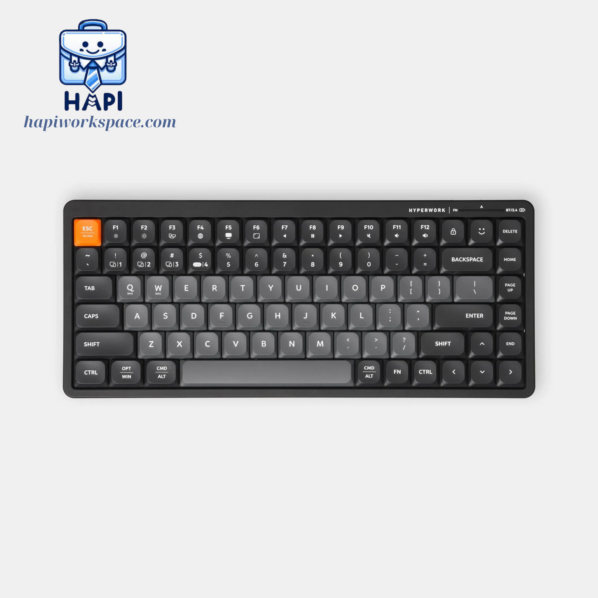 Bàn phím không dây hàng chính hãng HyperWork Silentkey Mini TS01M 75