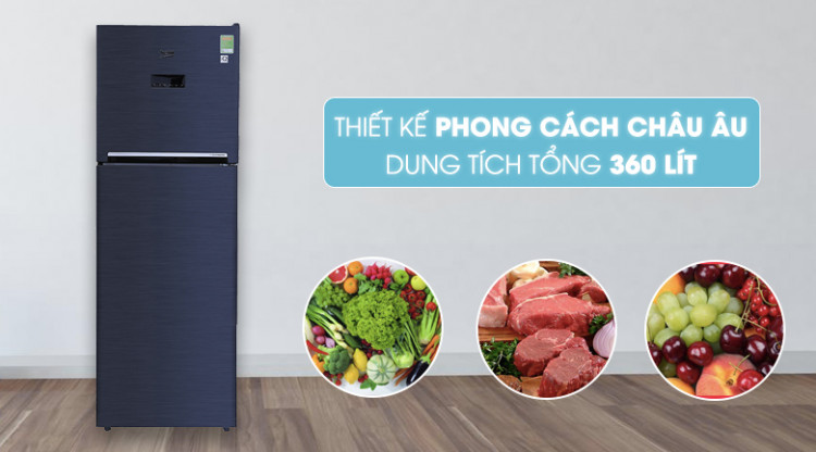 Tủ lạnh Beko inverter 360 lít RDNT360E50VZWB