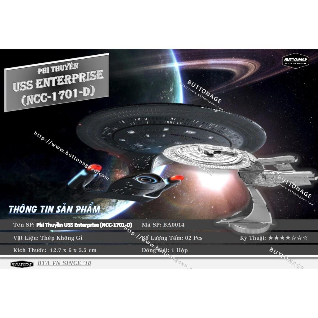 Mô Hình Lắp Ráp 3d Phi Thuyền USS Enterprise