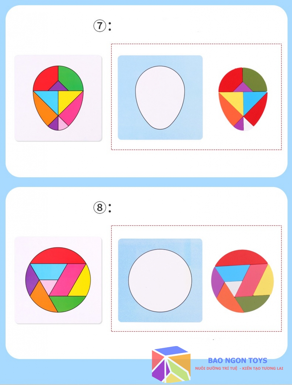 SET GIÁO CỤ ĐỒ CHƠI XẾP HÌNH, GIÚP BÉ PHÁT TRIỂN TRÍ THÔNG MINH THỊ GIÁC, NHẬN BIẾT HÌNH HỌC - DG126