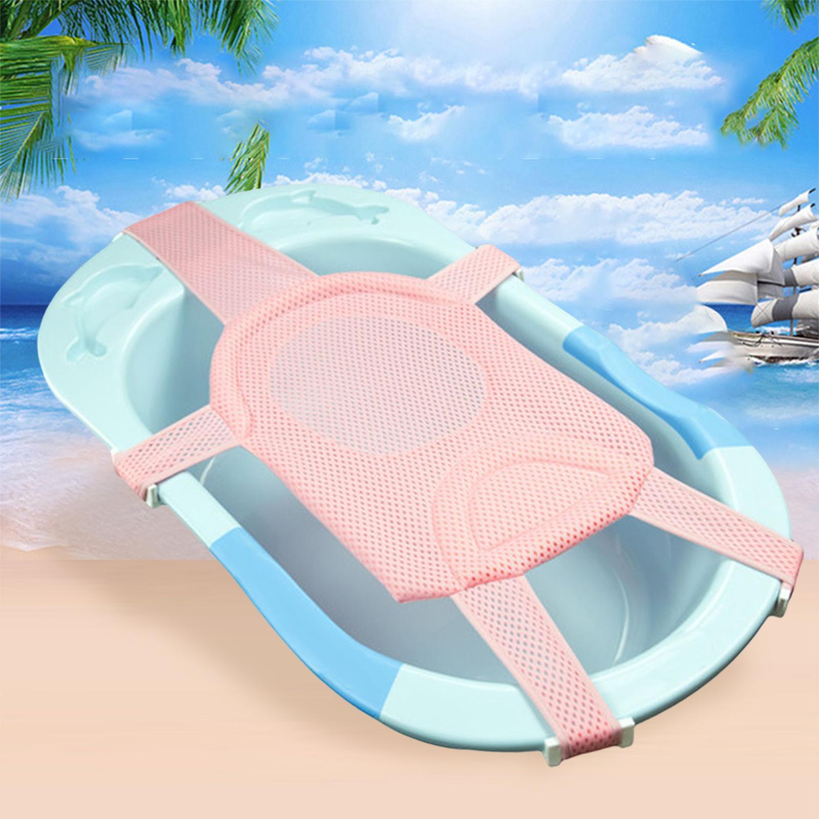 2Pcs Bath Seat Support Cushion Mat Bathing Accessories for Bath Tub Kids
