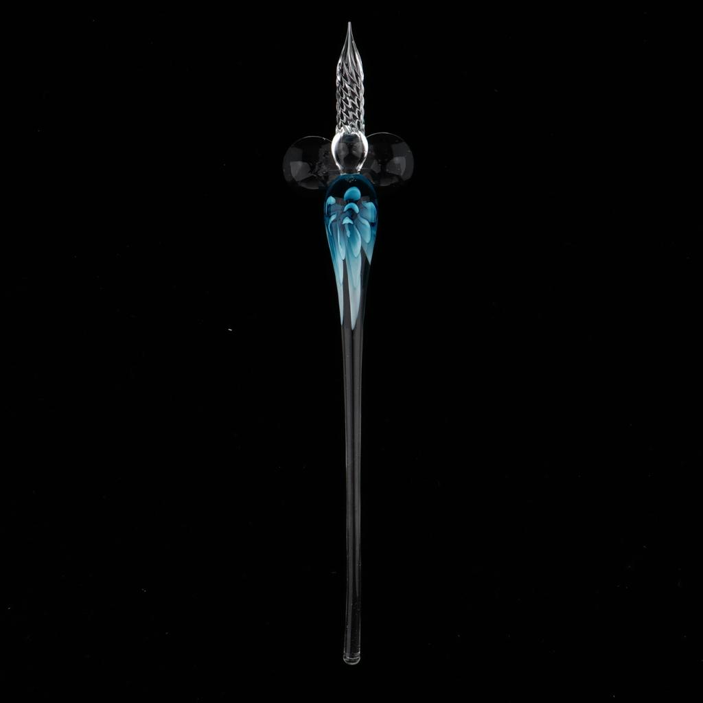 Glass Dip Pen - Glass Signature Pen Elegant Crystal Dip Sign Pen for Writing