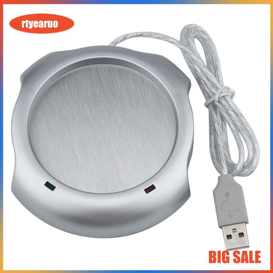 Ổ Cắm Điện 4 Cổng Usb + Dụng Cụ Hâm Nóng Đồ Uống Bằng Bạc