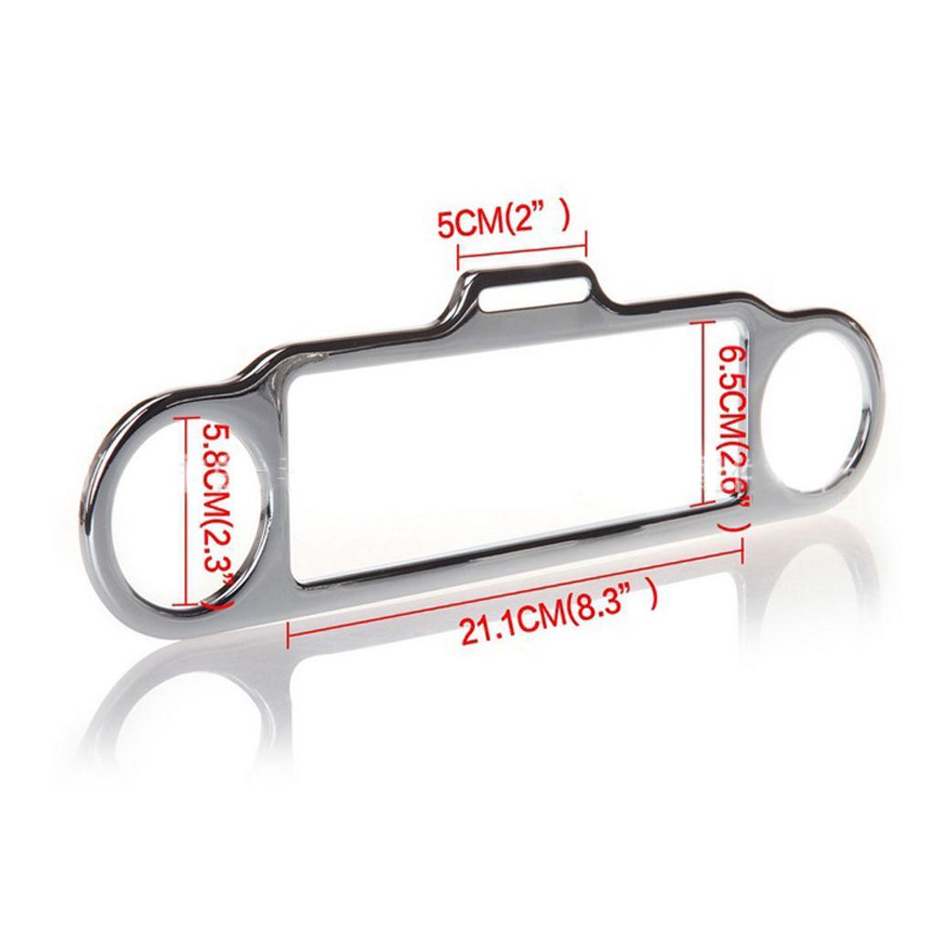 Chrome Motorcycle Frame Meter Cover Protector for