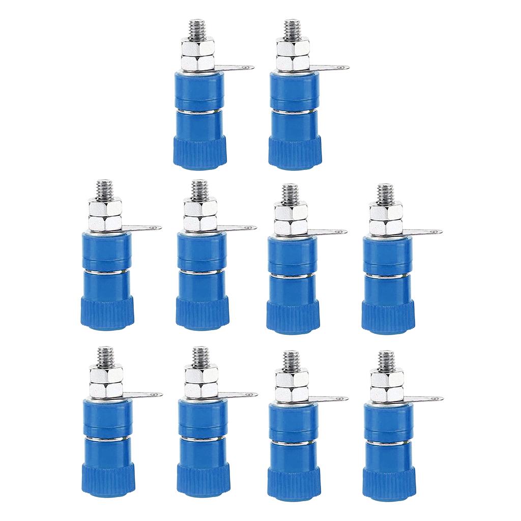 4mm Banana Ổ Cắm Mạ Niken Gắn Kết Nut Nut Jack Kết Nối