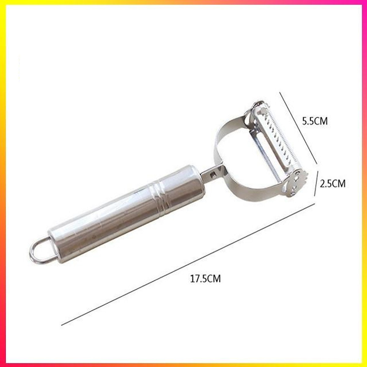 Dụng cụ nạo sợi củ quả inox đa năng 2 in 1 - Nạo củ quả và bào sợi