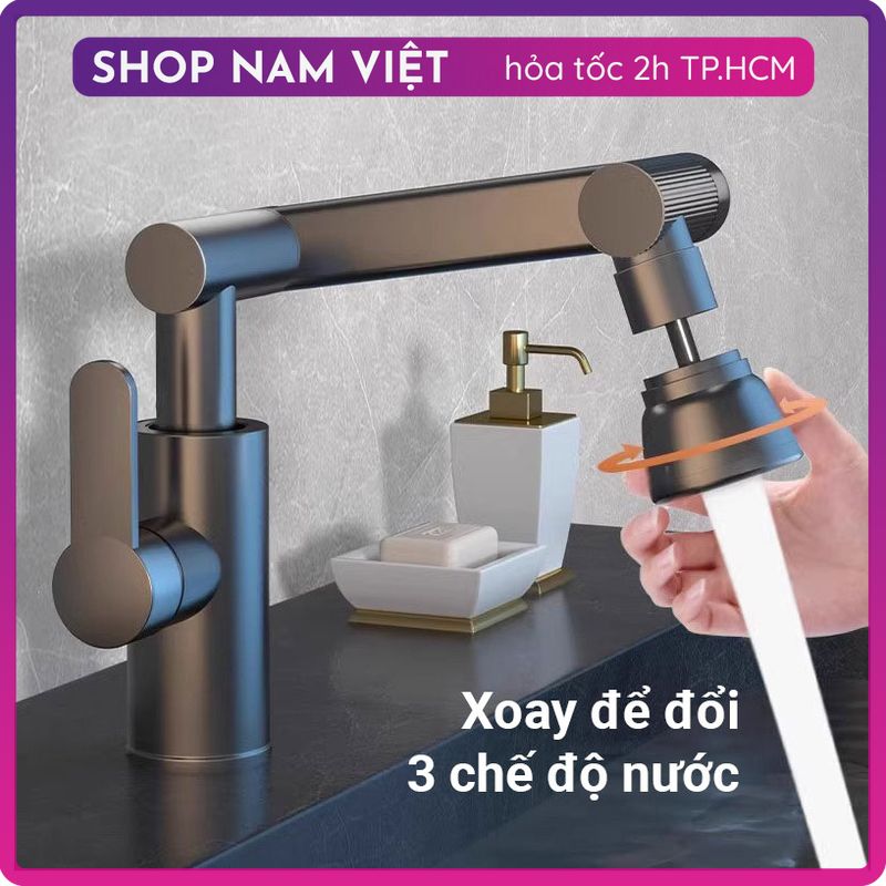 Vòi Nước Lavabo Xoay 1440 Độ
