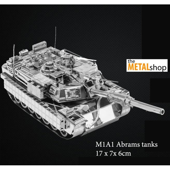 Mô Hình Lắp Ghép 3d Kim Loại xe tank cỡ lớn