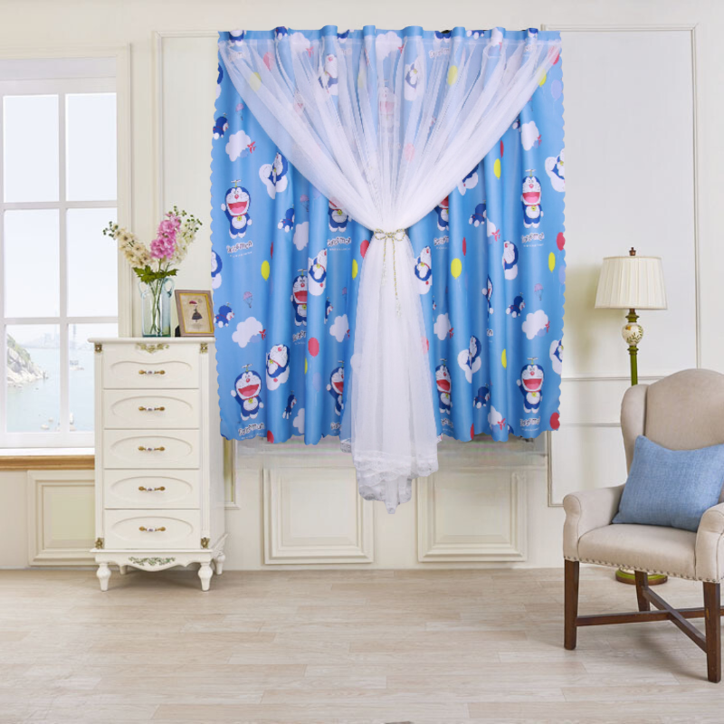 Rèm Khoen Lỗ, Khoen Ri Đô, Rèm Dán Hai Lớp MON XANH Chống Nắng Tốt, Kích Thước Đa Dạng