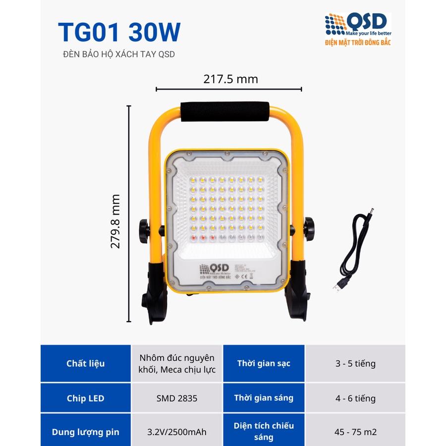 Đèn Cứu Hộ Đèn Du Lịch Đa Năng (Xách tay) QSD TG01 - 30W/ 50W