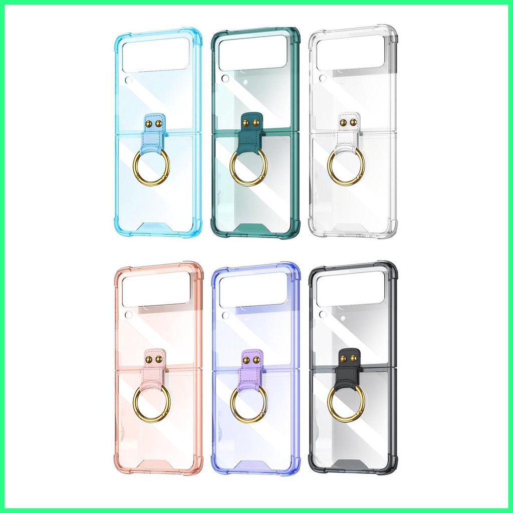 Ốp lưng cho samsung Zflip4 - Z flip4 - Z Flip 4 5G nhiều màu có Ring đeo giữa