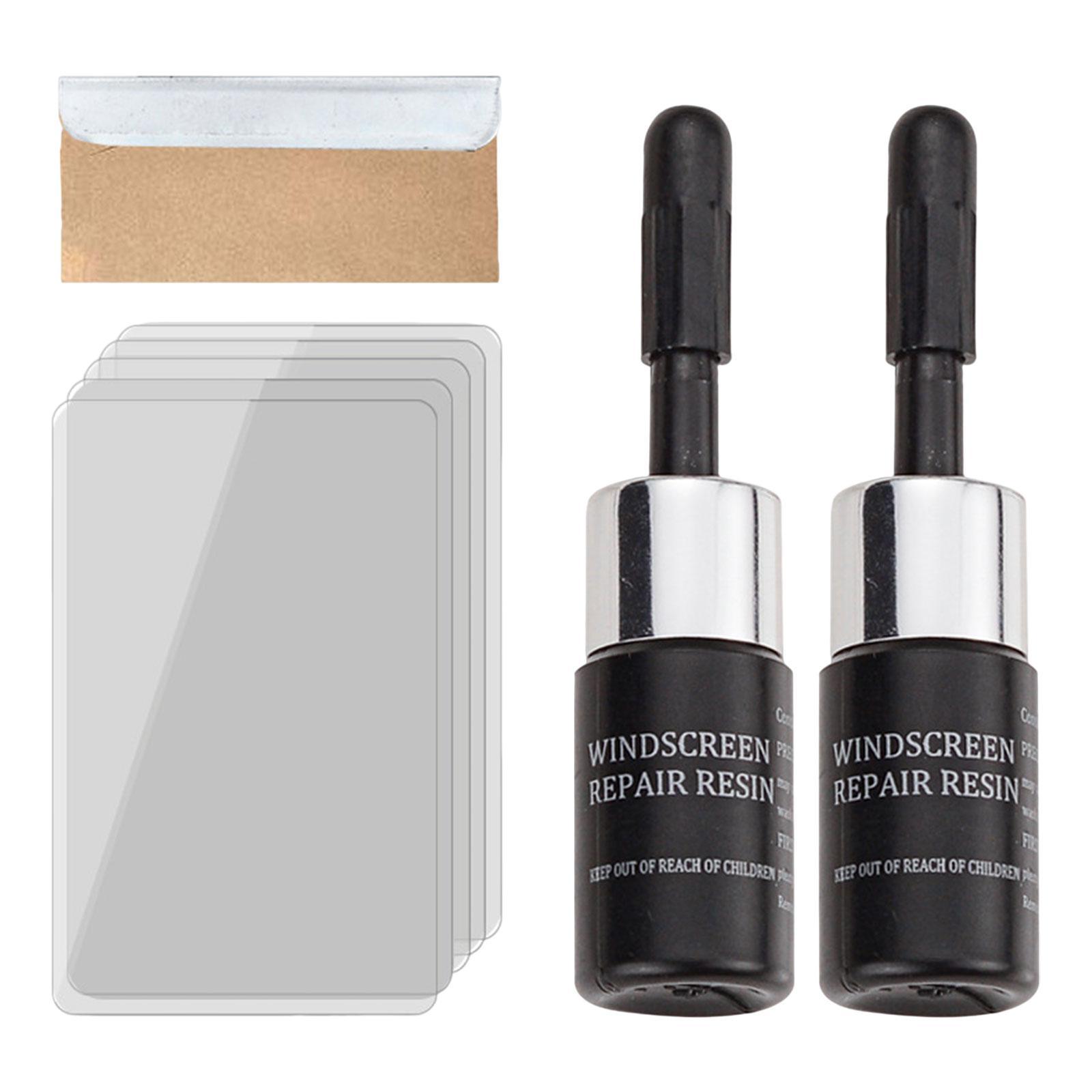 2Pcs Car Windshield Crack Repair Window Glass Set Fixing Chips Cracks Nano Fluid Filler Vehicle Glass DIY Windscreen Tool