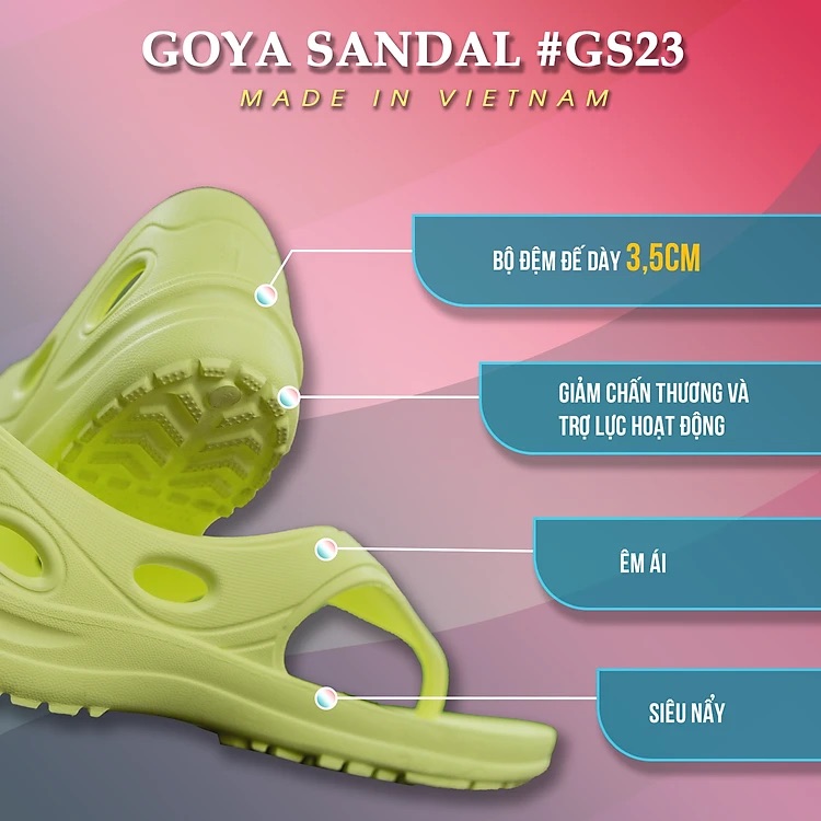 [HOT] Dép Thể Thao Cao Cấp Goya Sandal GS23 - Màu Neon