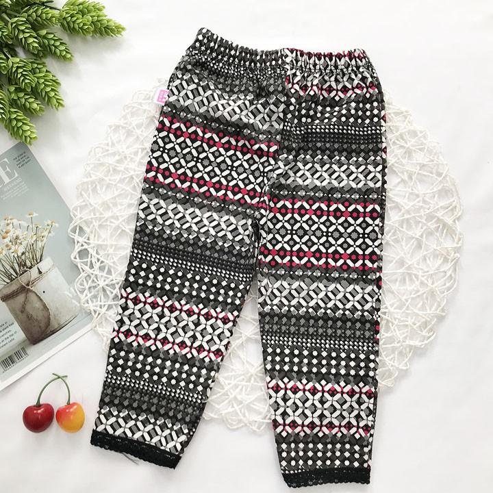 Quần legging dài bé gái từ 7kg-19kg thun cotton 4 chiều - QG29