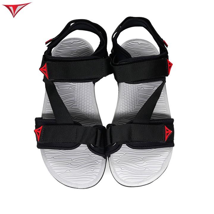 Giày Sandal Nam Nữ Việt Thủy Đen Quai Chéo - V017