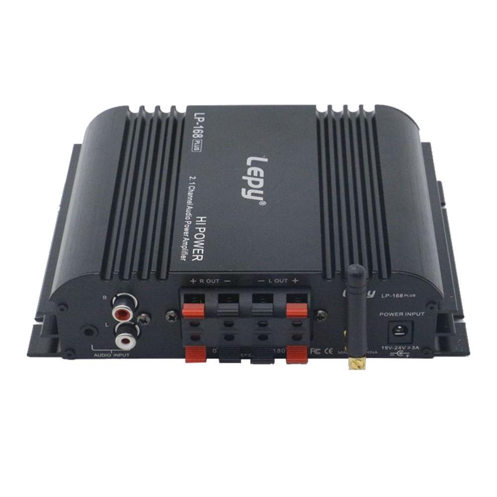 Bộ khuếch đại âm thanh kỹ thuật số âm thanh nổi Lepy HiFi 2.1 siêu trầm, công suất BT 45W * 2 + 68W * 1 - Đen - Phích cắm US