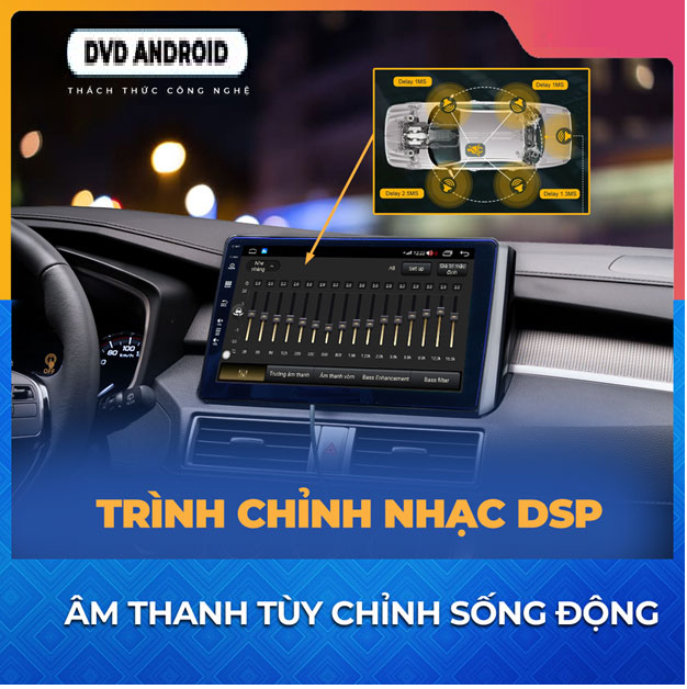 Màn Hình DVD Android A.5 NEW 9INCH Hệ điều hành Android 10.Bộ nhớ 2GB RAM+ 32GB ROM Màn hình QLED HD dùng tốt hơn dưới ánh sáng mặt trời.có thể sử dụng vô số ứng dụng hấp dẫn như: Youtube, Netflix, VTV Go, K+, Spotify,… 