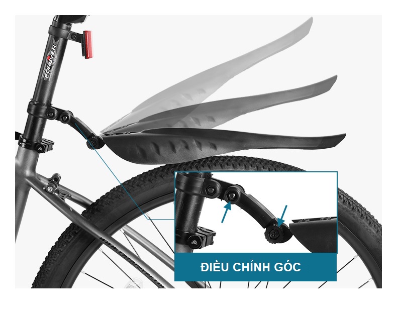 Bộ 2 Tấm Chắn Bùn Xe Đạp Thể Thao Cao Cấp - Hàng Nhập Khẩu