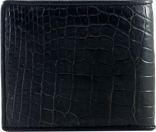 Bộ Ví &amp; Thắt Lưng Nam Da Cá Sấu Huy Hoàng HT2201-HT4201 (23 x 11,5 cm) - Đen