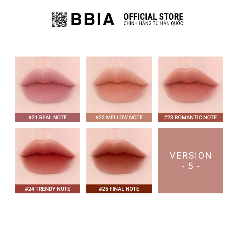 Bbia Last Velvet Tint - V Edition - Version 5 5g Bbia Official Store