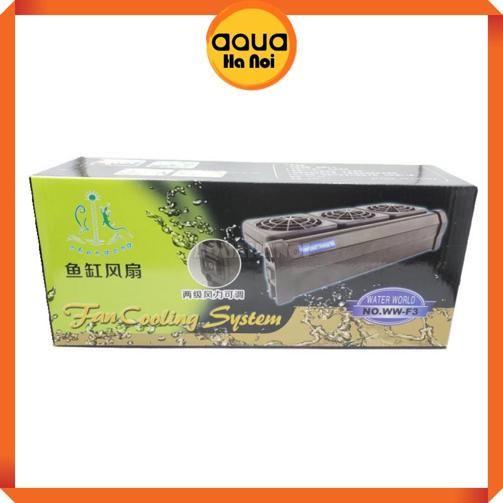 Quạt tản nhiệt làm mát nước hồ cá thủy sinh Water World - 1/2/3/4 quạt - siêu mát tiết kiệm điện cho hồ nhỏ